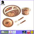 Eco-Friendly Bamboo Fiber Kid Dinner Set